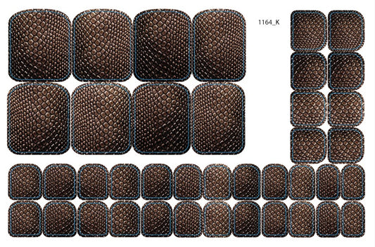 Nail decoration films for pedicure - 1164K 