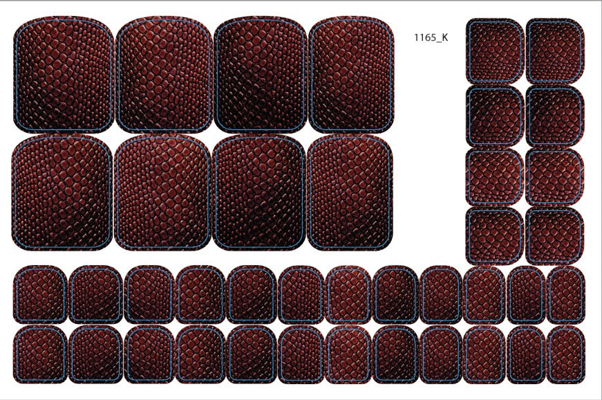 Nail decoration films for pedicure - 1165K 