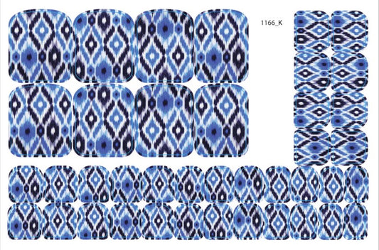 Nail decoration films for pedicure - 1166K 