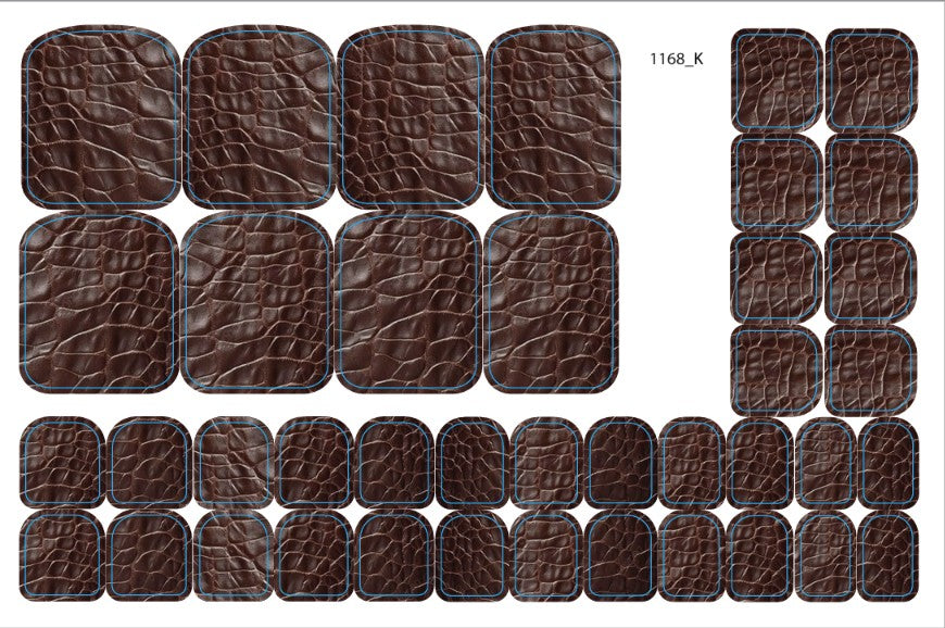 Nail decoration films for pedicure - 1168K 