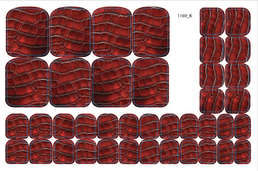 Nail decoration films for pedicure - 1169K 