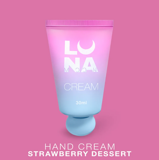 LUNAMOON  “STRAWBERRY DESSERT” drėkinamasis kremas su blizgučiu 30ml