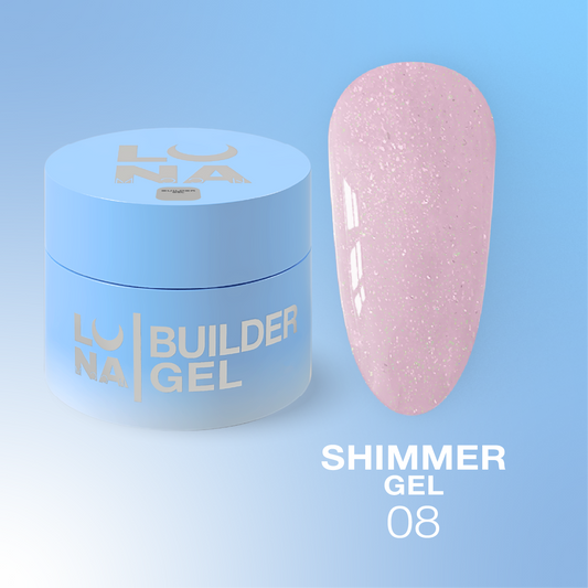 LUNAMOON priauginimo gelis Shimmer gel 08 - 15ml